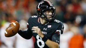 Hayden Moore was thrown into action multiple times due to injury. He gets his chance to lead UC to a Bowl victory with a little experience on his collar. (Courtesy, FoxSports)