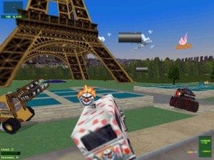 Twisted Metal was pure chaos. (Photo by: Very Compressed Games)