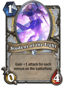 student of the light card