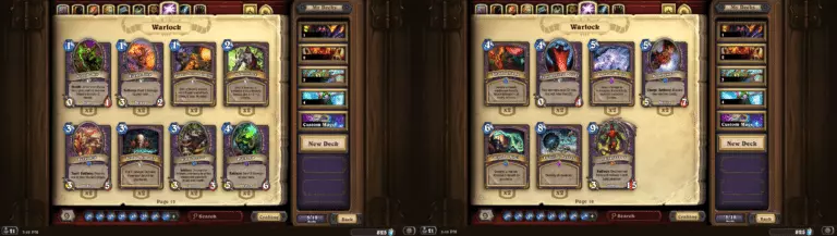 Warlock Classic cards