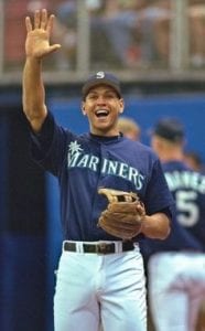 A young Alex Rodriguez in Seattle. Photo courtesy of Bob Leverone Sporting News.