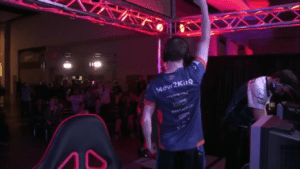 Mew 2 King after his 3-2 win over Hungrybox (photo cred. Twitch.tv/UGC)