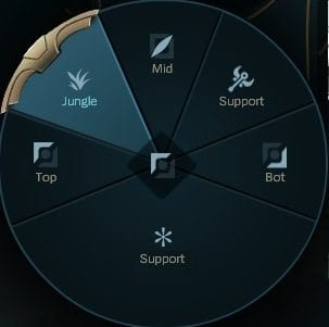 Position Selection highlighting Jungle