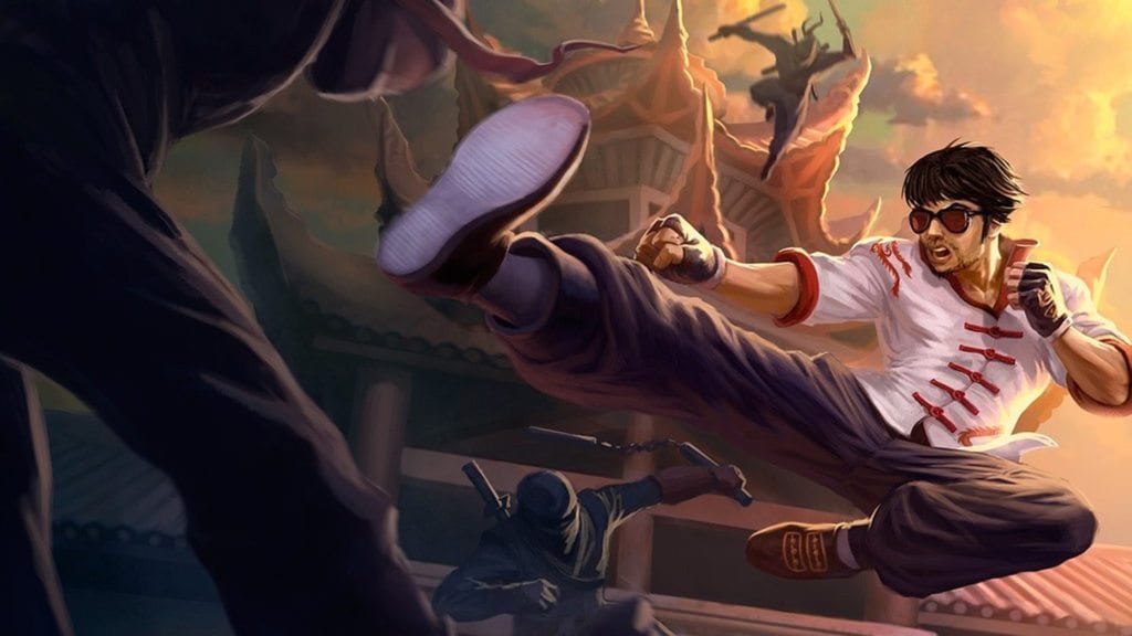 Dragon Fist Lee Sin splash art