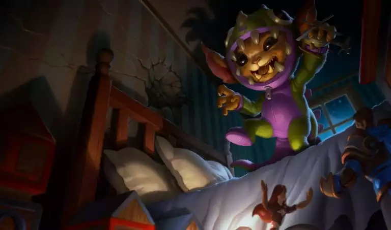 Top lane Gnar is trending in Rift Rivals