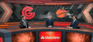 The analyst desk discussing the Clutch Gaming vs Echo Fox game