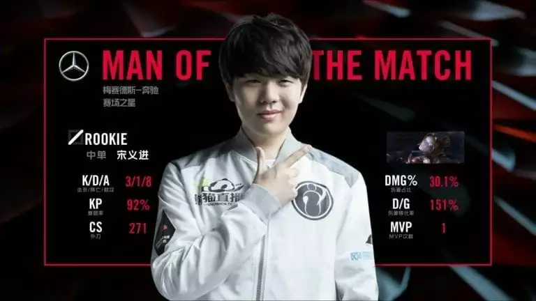 Rookie is Invictus Gaming's mid laner for 2018