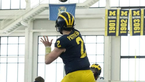 Shea Patterson influence on Jim Harbaugh's offense
