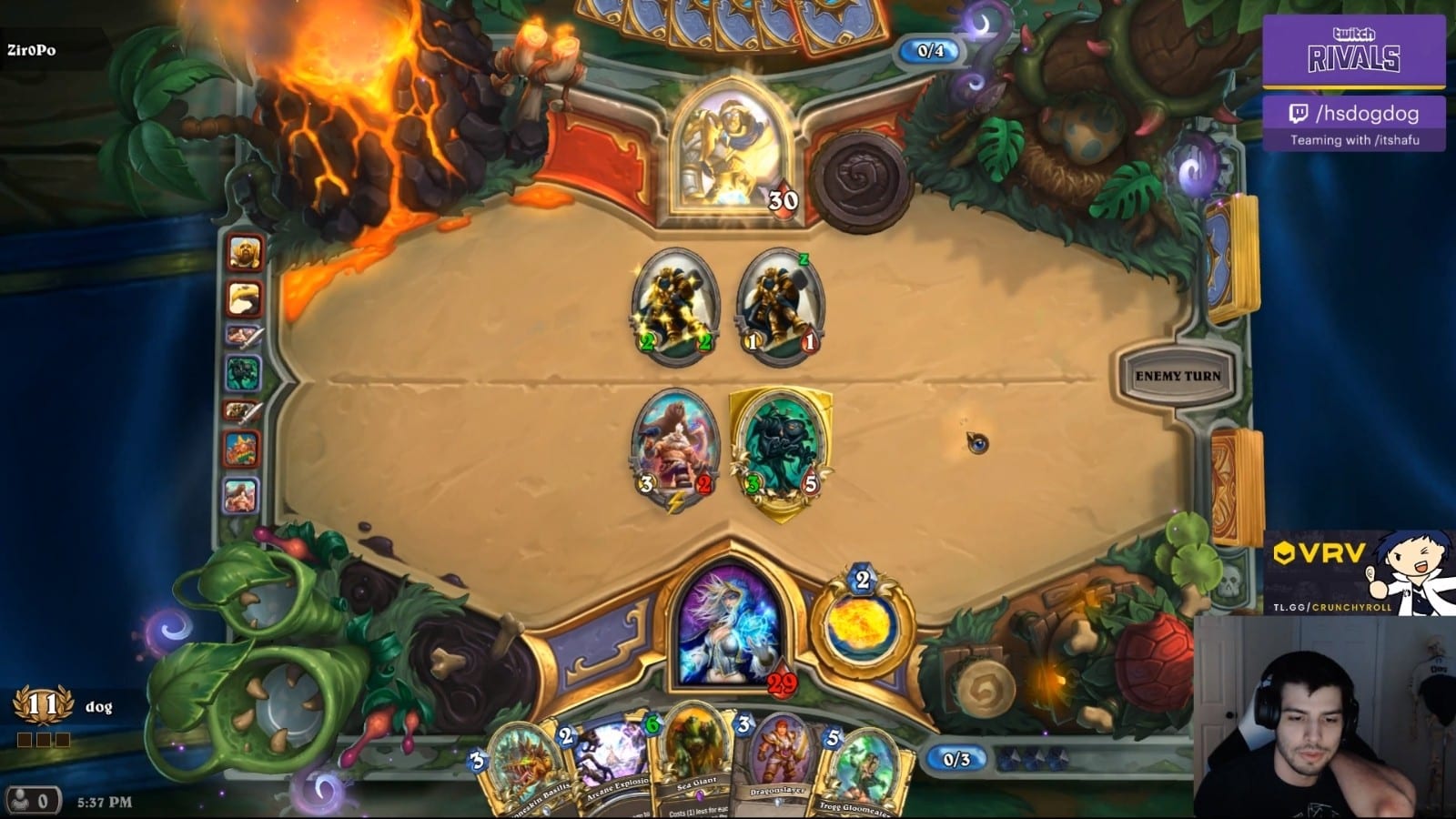Twitch Rivals Hearthstone Arena