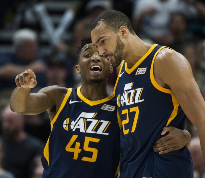 utah jazz-seed-playoffs-nba-all star-rudy gobert-donovan mitchell