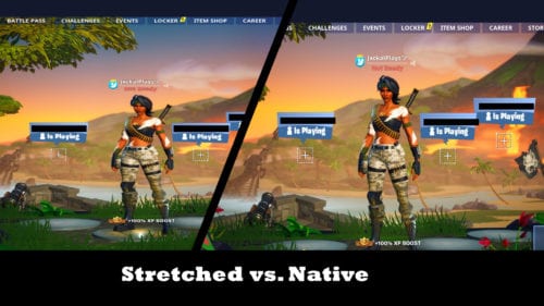 Stretched vs. Native in Fortnite