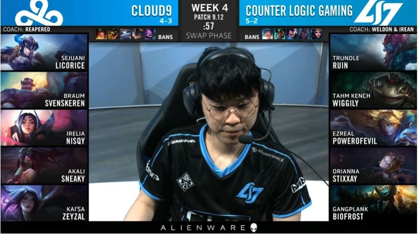 Image from Riot's LCS broadcast.