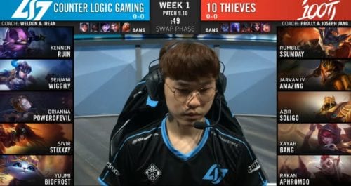 Image from the LCS broadcast.