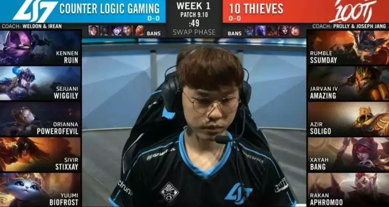 Image from the LCS broadcast.