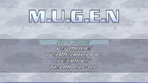 M.U.G.E.Ns default main menu