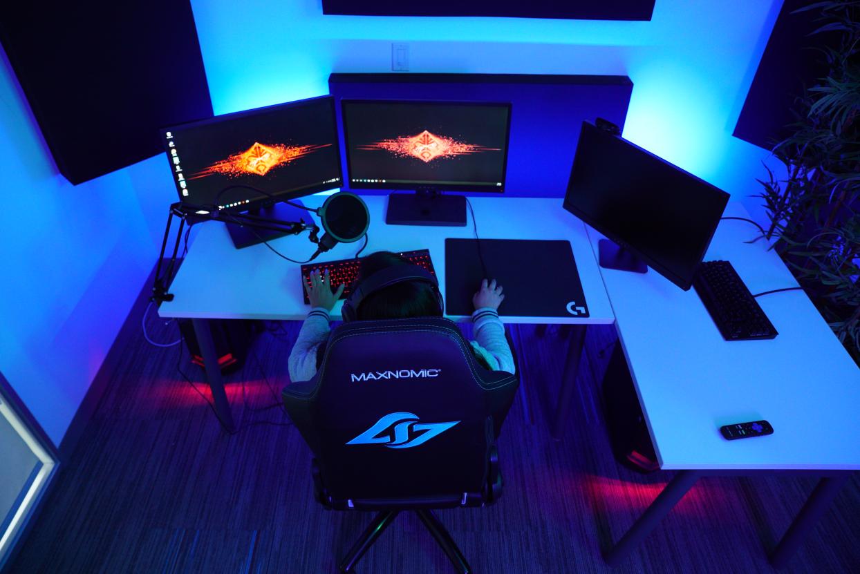 Inside CLG's Newegg Open Streaming Studio.