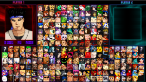 M.U.G.E.N roster with a huge cast of characters.