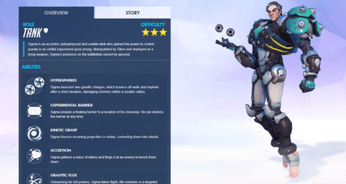 Sigma Overwatch Abilities