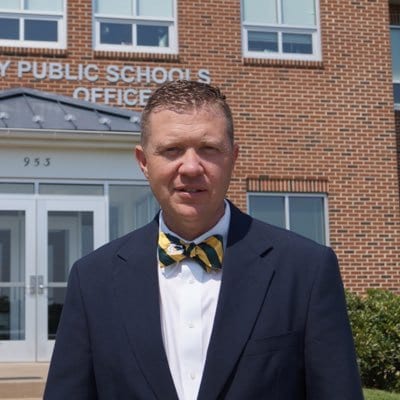 Doug Straley is the Superintendent of Louisa County Public Schools (image from Twitter).