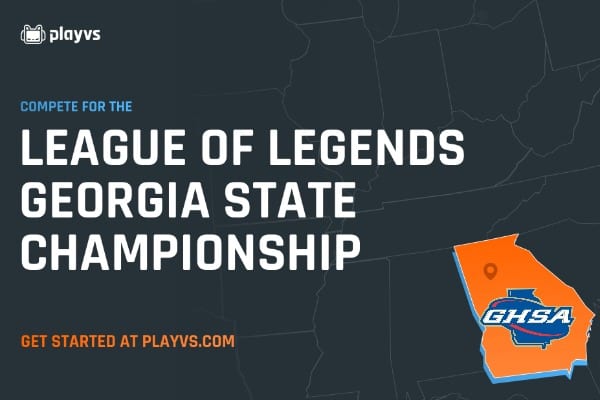 Georgia was one of the first states to offer esports in high school with PlayVS (image from GHSA.net).