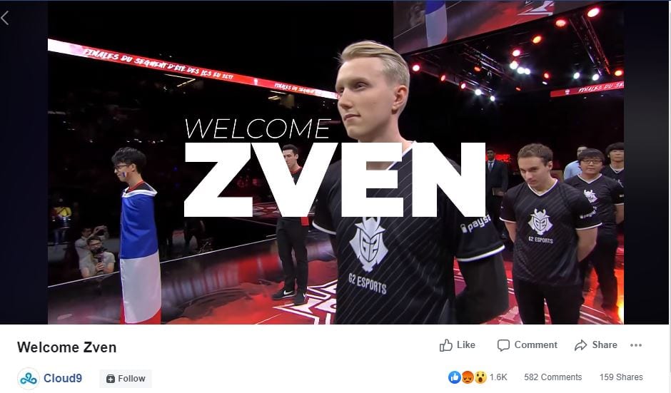 Zven is joining Cloud9