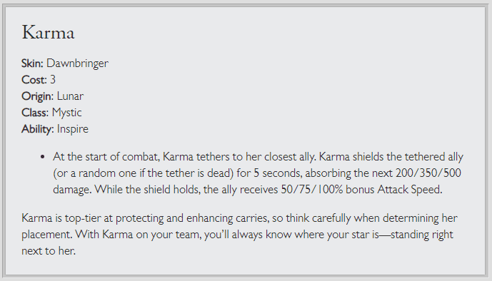 karma tft