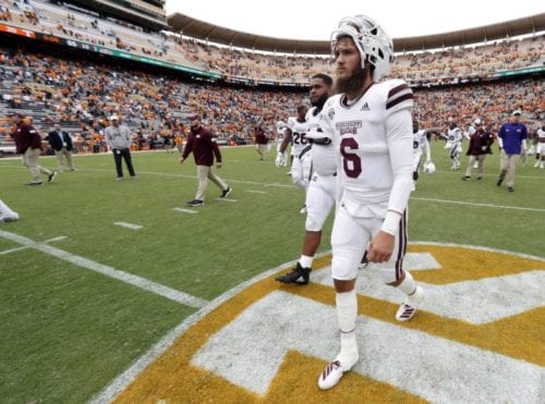 Mississippi State Quarterback Garrett Shrader Suffers Facial Injury