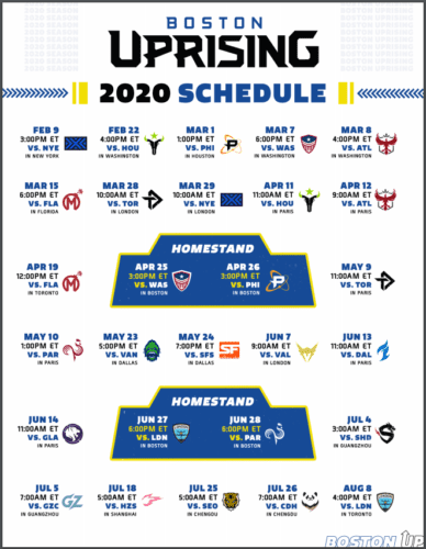 Boston Uprising 2020 Season Preview