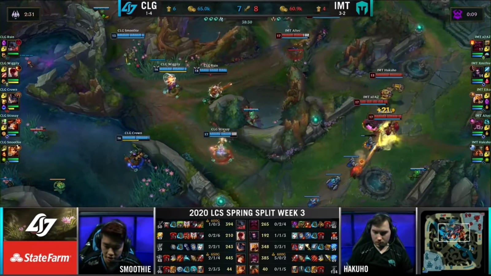 CLG pushed mid and started setting up vision around Baron. 