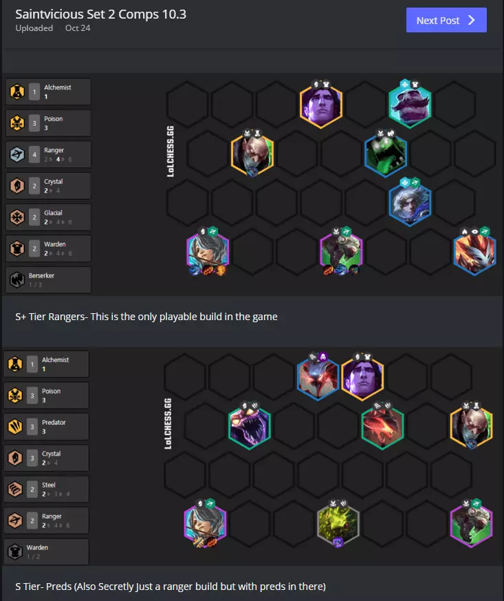 TFT tierlist 10.3