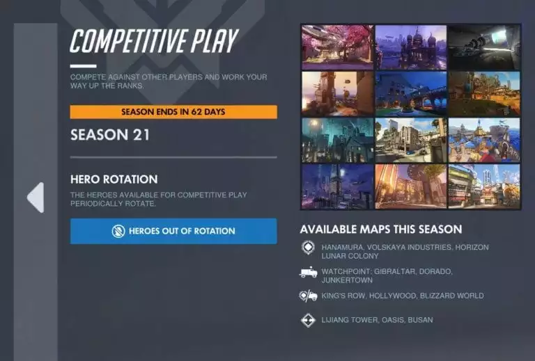 season 21 map pool
