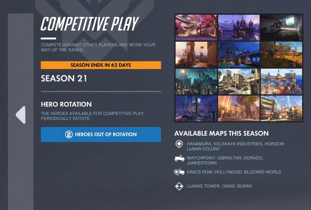 season 21 map pool