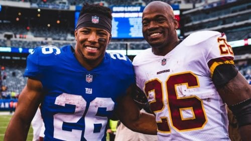 Saquon Barkley Adrian Peterson