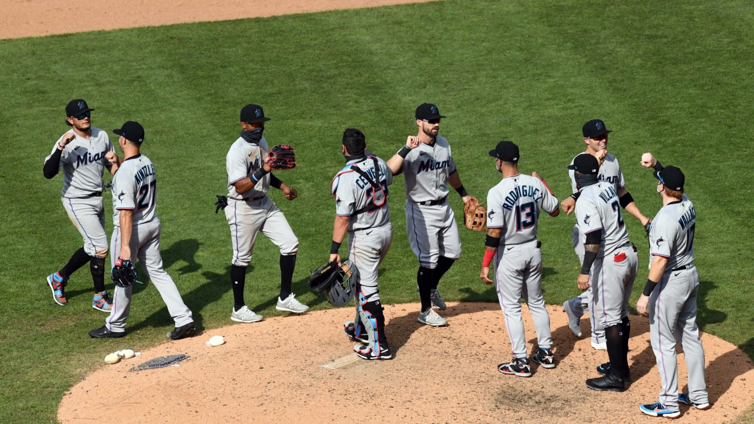 Marlins games suspended