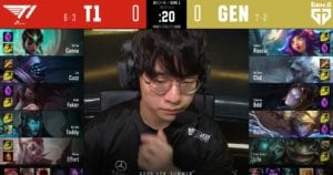 T1 VS GENG team composition