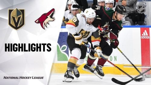 Golden Knights defeat Coyotes in their exhibition game