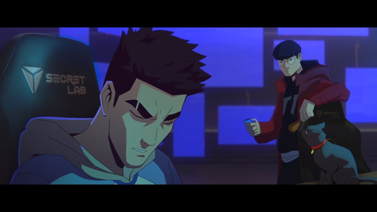 Faker trains the protagonist in the Take Over music video.