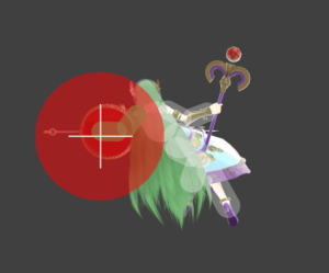 Palutena's Back Air Hitbox Size makes it efficient for spacing