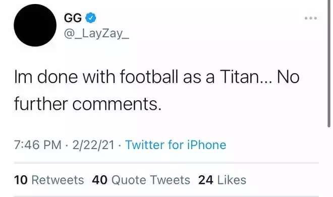 Isaiah Wilson tweet
