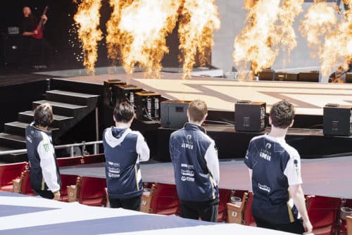 Team Liquid in the Opening Ceremony of 2021 MSS Finals.