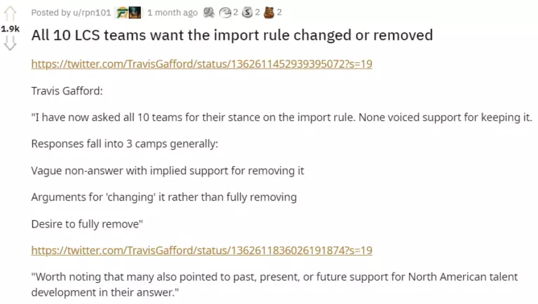 The Reddit community does not support removing import restrictions.