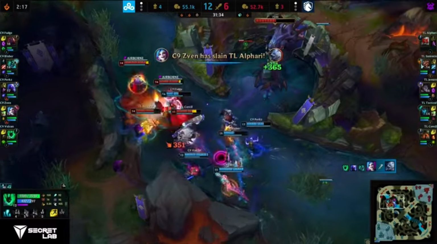 Zven killed Alphari to Get Excited! for a Quadra Kill in Game 3.