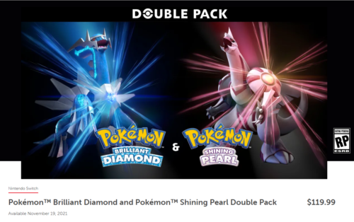 Pokemon Brilliant Diamond and Shining Pearl Double Pack