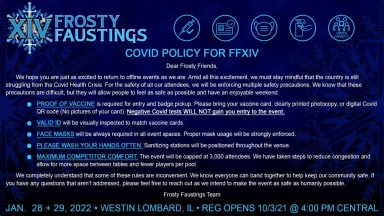 Frosty Faustings XIV COVID policy