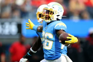 Asante Samuel Jr. celebrating
