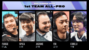 Jiizuke, FBI and CoreJJ won All-Pro awards in 2021. 