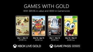 Xbox Games With Gold 2022 March Line up
