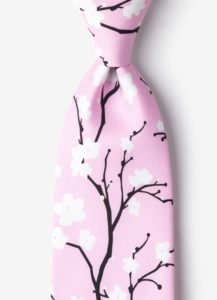 A floral tie with FLY's logo at the bottom could look cool. 