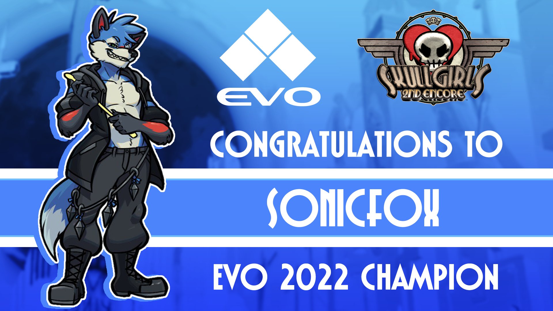 Skullgirls 2nd Encore Evo 2022 Results SonicFox Wins