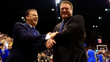 Bill Self mocks John Calipari